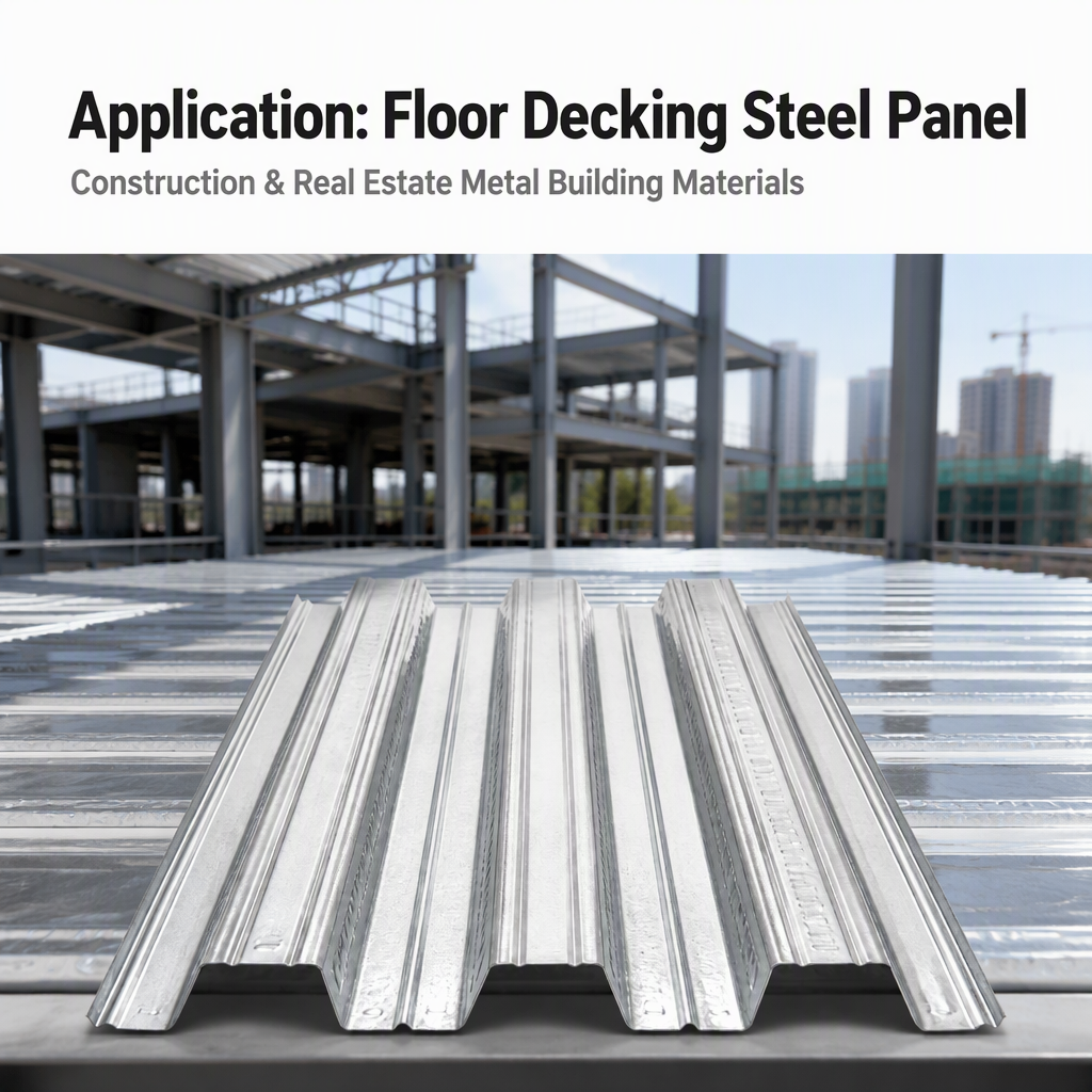Galvanized Alloy Corrugated Industrial Design Steel Floor Decking Panel Building Material for Roof and Structural Framing