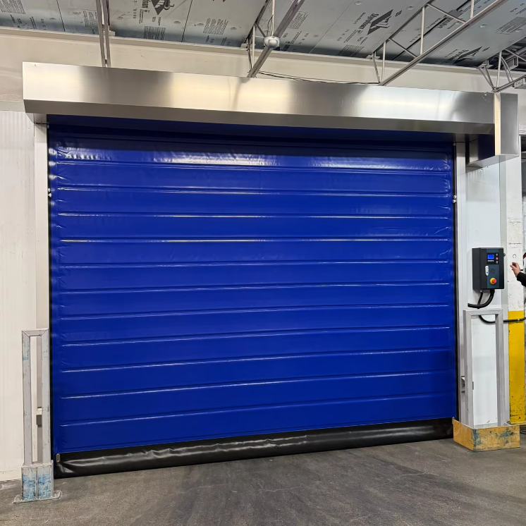 Cold Storage Project Self Repair Impact Resistant Cold Room Door Thermal Seal Insulated PVC Fiberglass High Speed Doors