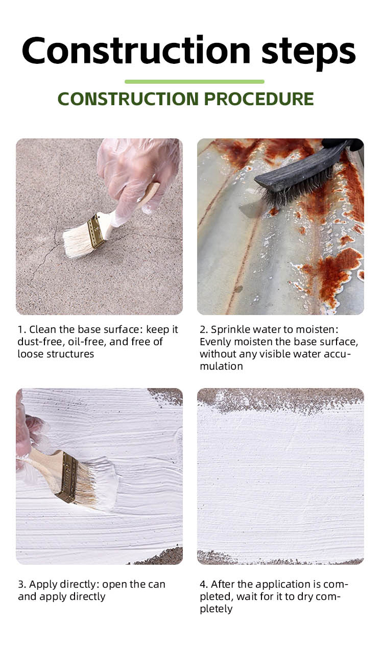 Cold Applied Acrylic Roof Coating for Metal Roof Flashing Seam Joint and Gutter Waterproofing Repair