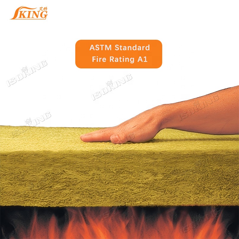 ISOKING High Quality Prefabricated Insulated Fireproof Mineral Wool Sandwich Wall Panels for Steel Warehouse Workshop