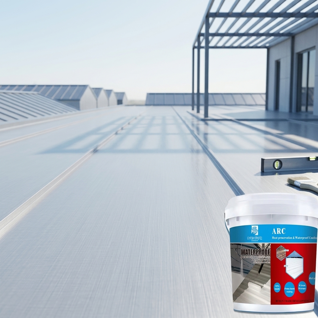 Cold Applied Acrylic Roof Coating for Metal Roof Flashing Seam Joint and Gutter Waterproofing Repair