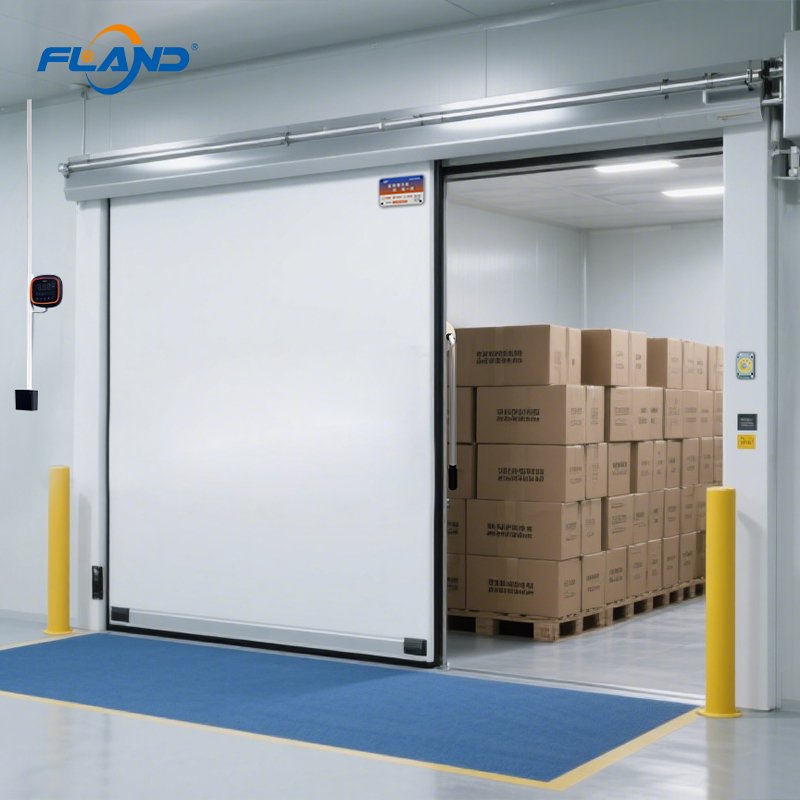 For High Quality Container Cold Room Storage Double Opposing Doors Automatic Sliding Door Copeland Stainless Steel