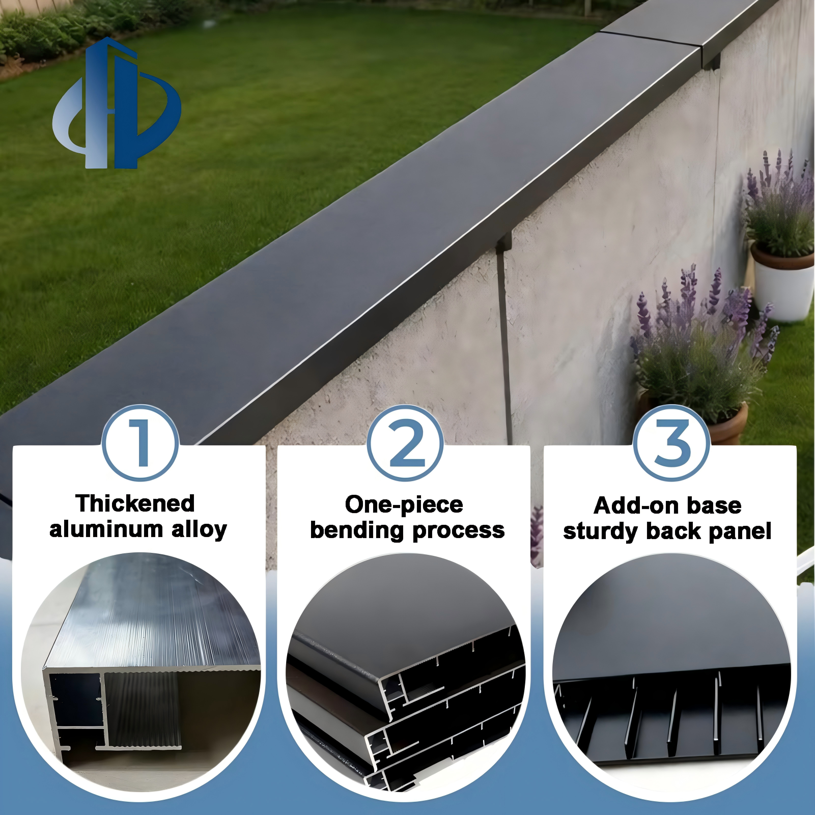 Modern-Design Customizable Aluminum Drip Edge and Flashing for Walls and Roofs