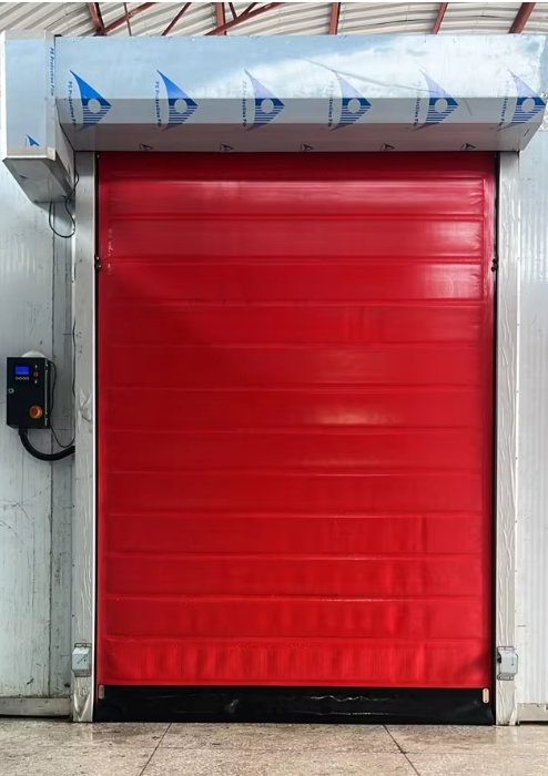 Cold Storage Project Self Repair Impact Resistant Cold Room Door Thermal Seal Insulated PVC Fiberglass High Speed Doors