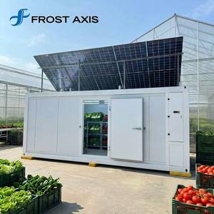 Solar Powered Cold Storage Room Automatic Off Grid Walk in Freezer with Copeland Sanyo Refrigeration System for Food Storage CE