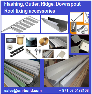 Flashing, Valley Flashing, Corner Flashing, Gable Flashing,Gutter,Drip Flashing, End wall flashing,Apron Flashing, Ridge capping