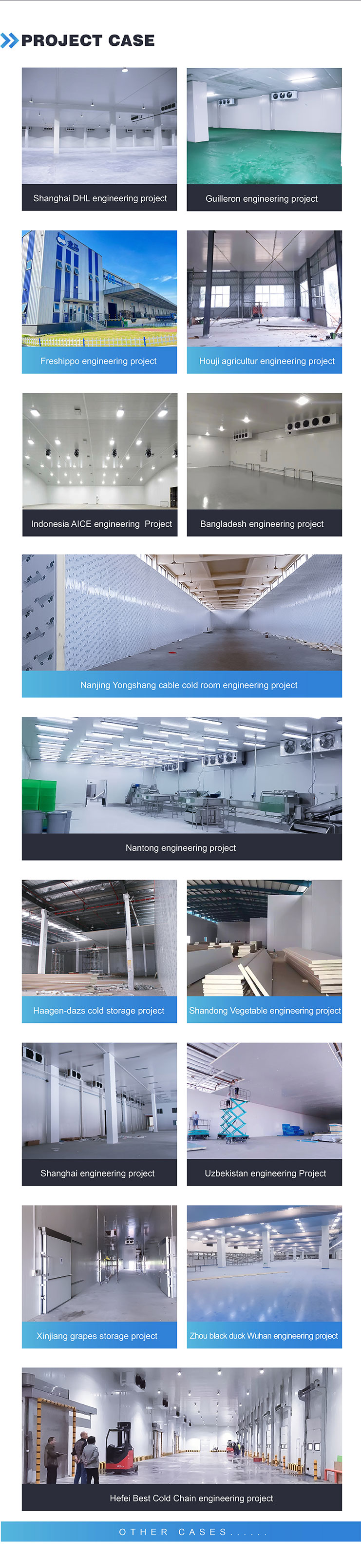 Walk-in cooler manufacturing and assembly