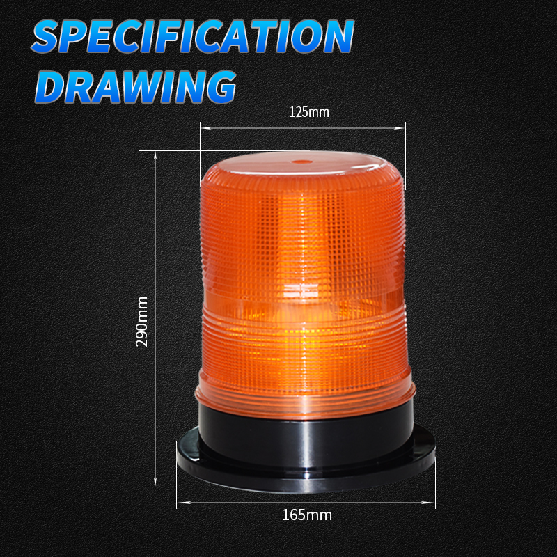 New WTTG Automotive Flashing Signal Light with LED Strobe Lamp DC12V/24V IP65 Waterproof for Road Hazard Warning Car Roof Mount