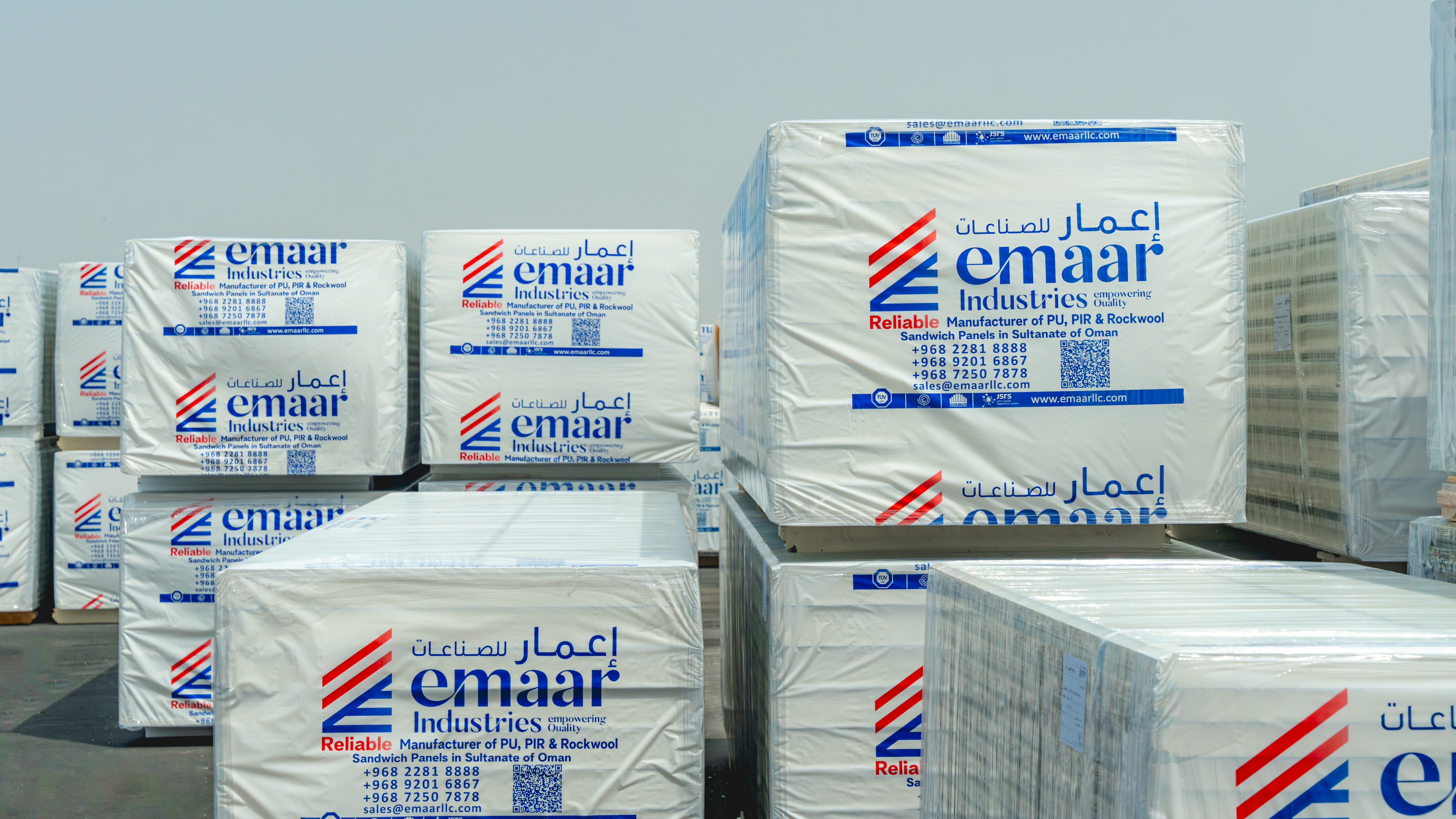 Muscat panel manufacturing bay and material handling logistics