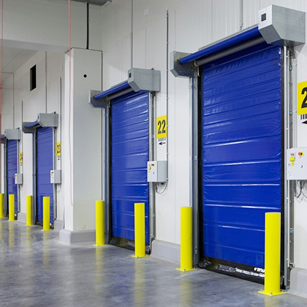 Cold Storage Project Self Repair Impact Resistant Cold Room Door Thermal Seal Insulated PVC Fiberglass High Speed Doors