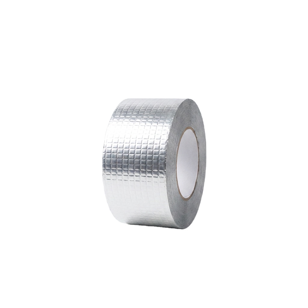 Aluminum Foil Butyl Waterproof Tape 100mm X 1.5mm Self Adhesive For Roof Ridge And Valley Flashing Repair Works