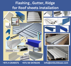 Flashing, Valley Flashing, Corner Flashing, Gable Flashing,Gutter,Drip Flashing, End wall flashing,Apron Flashing, Ridge capping