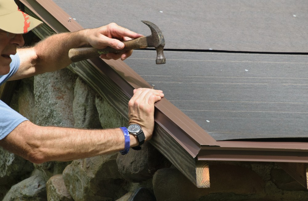 Secure Drip Edge with Roofing Nails