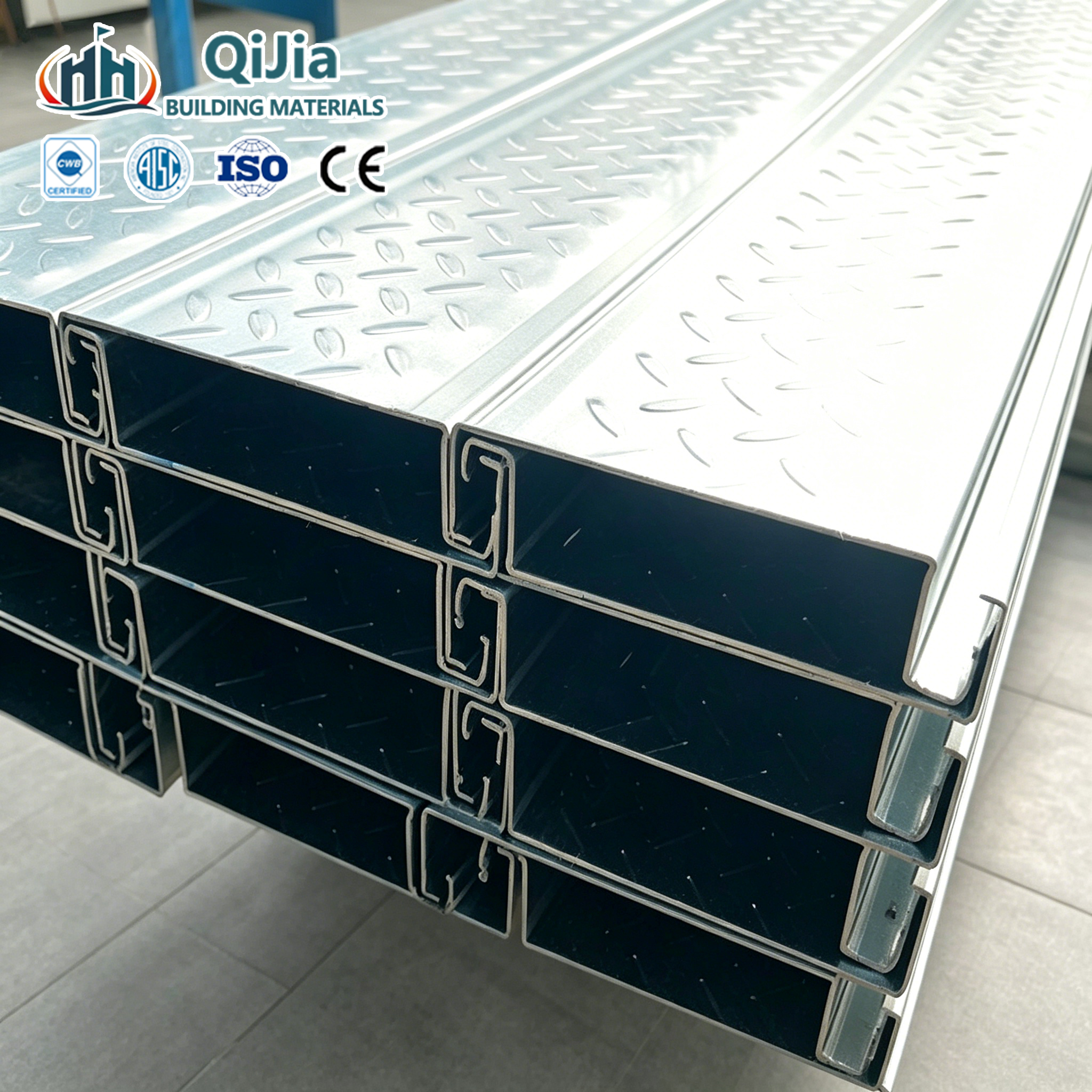 Galvanized Corrugated Steel Floor Decking Metal Decks Deck Panels Welding Cutting ASTM Standard TISI Certified For Building