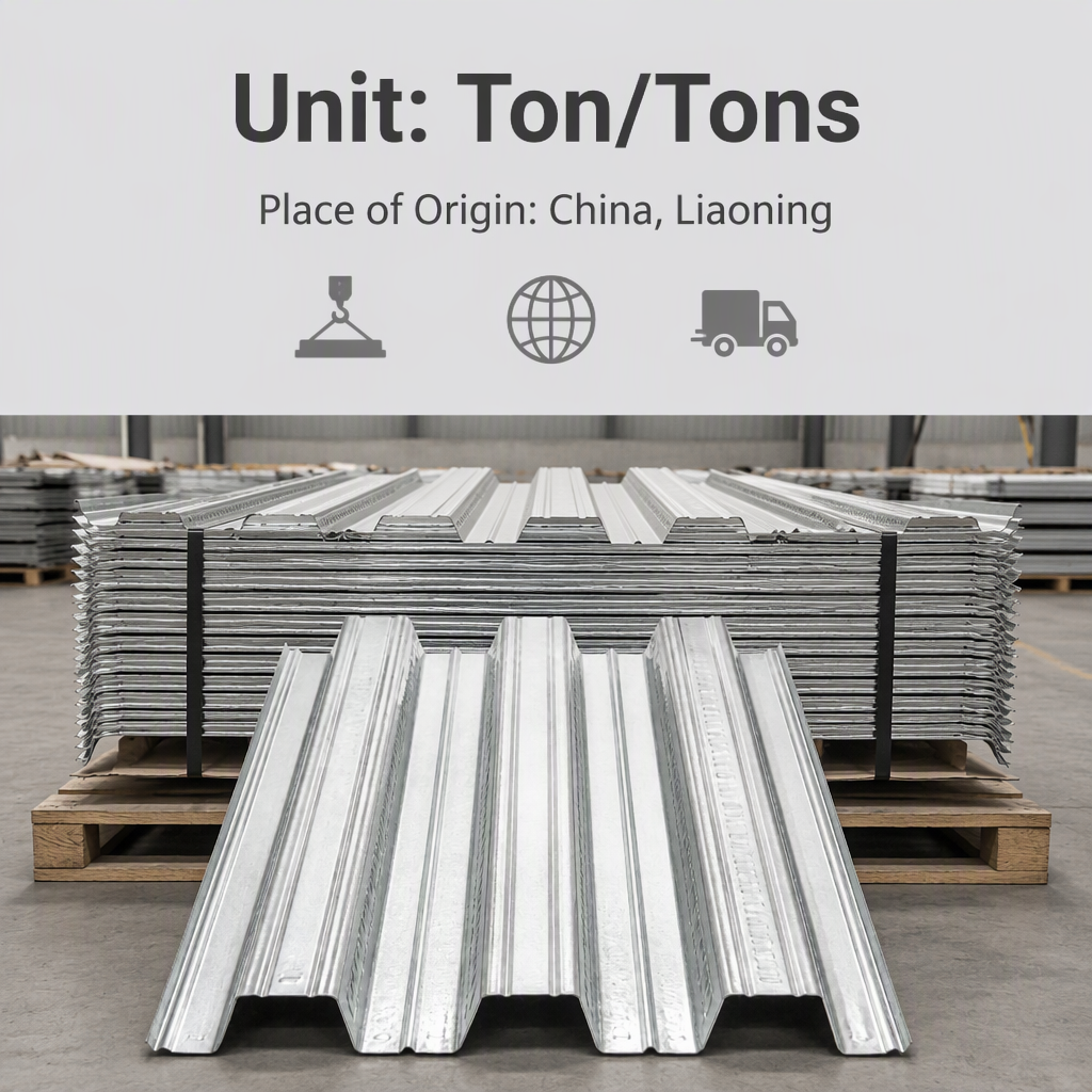 Galvanized Alloy Corrugated Industrial Design Steel Floor Decking Panel Building Material for Roof and Structural Framing