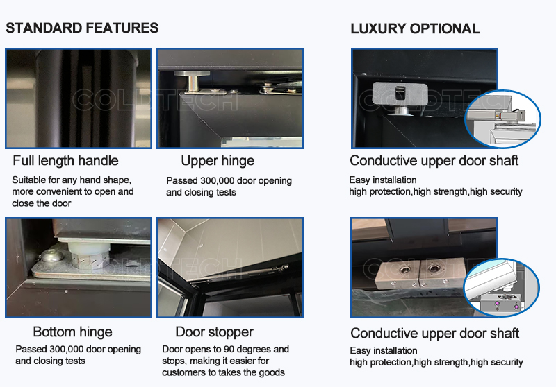 Full Glass Door Frontal Overview Commercial Walk In