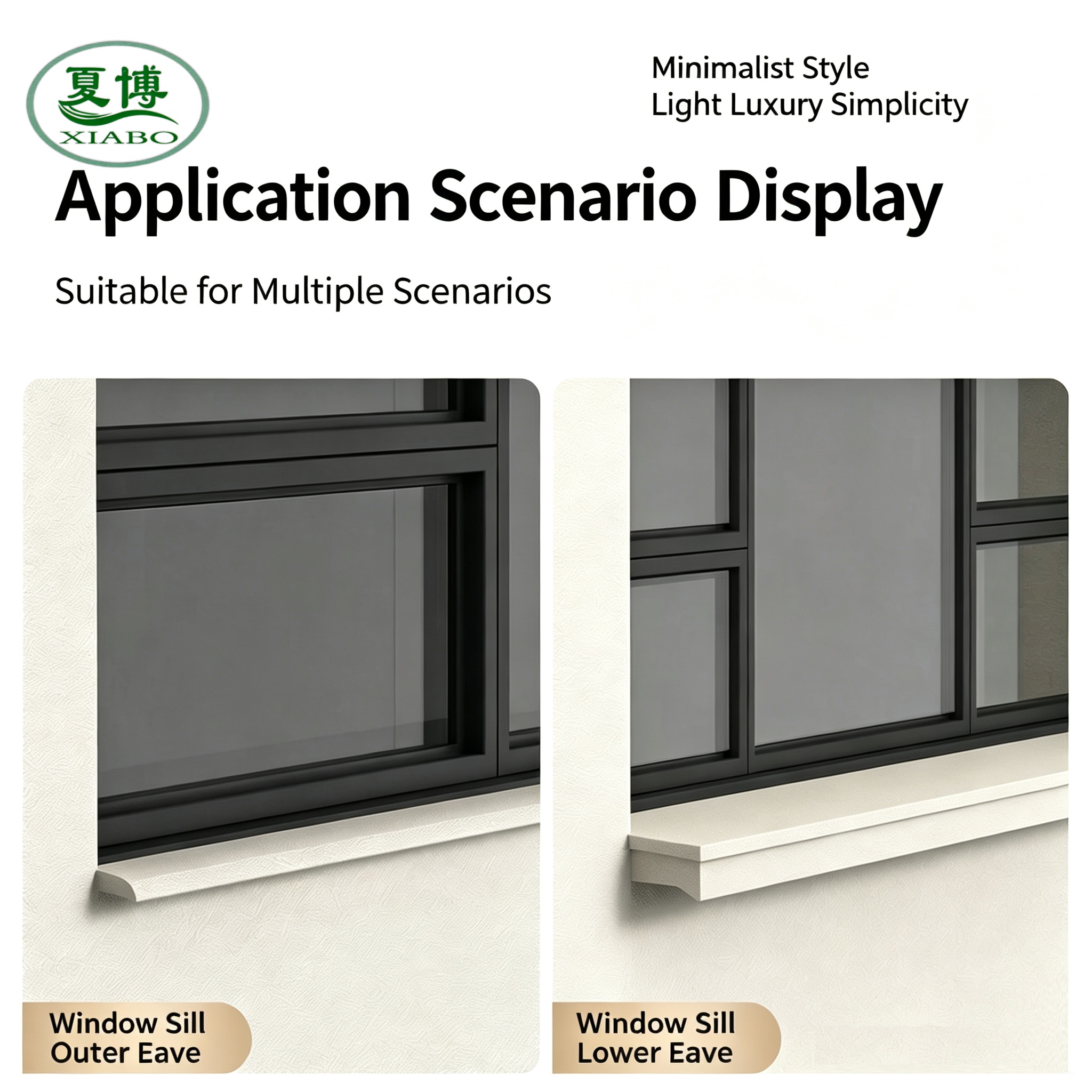 Custom Surface Treatment Aluminium Lower Eave Drip Flashing Perforated Design Waterproof Drip Trim for Facade Decoration