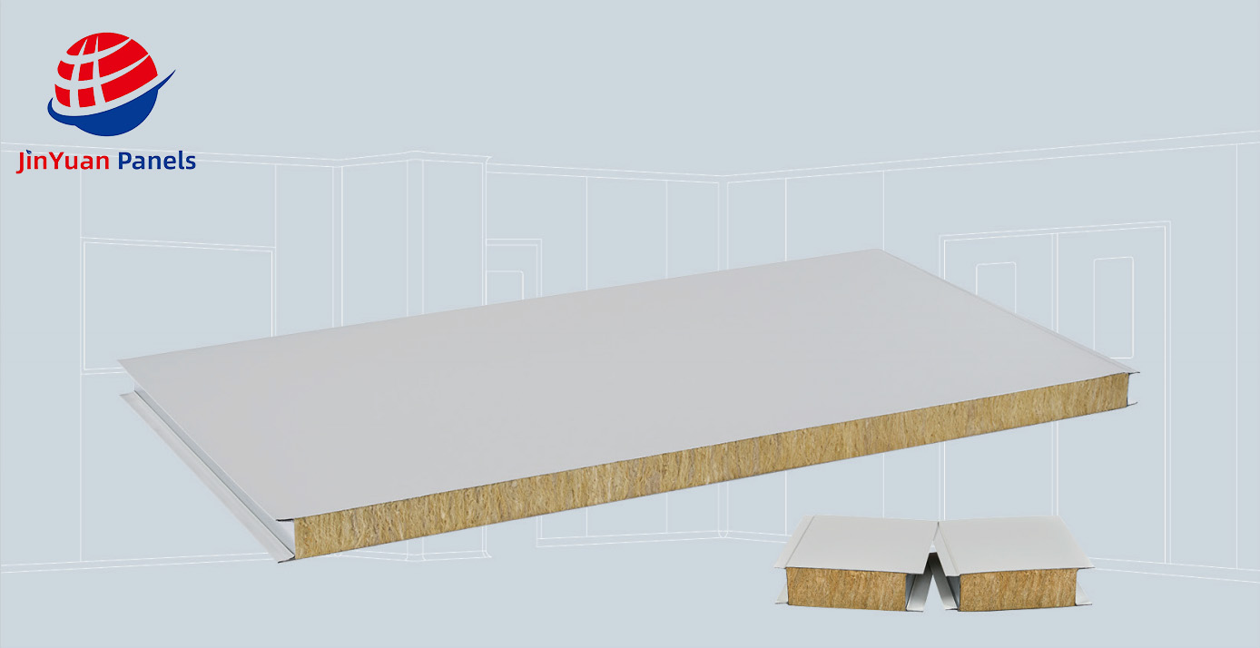 Hot Sale High Density Modern Eco-Friendly Fire Resistant Rock Wool Sandwich Panels Wholesale For Factory Wall Engineer Projects