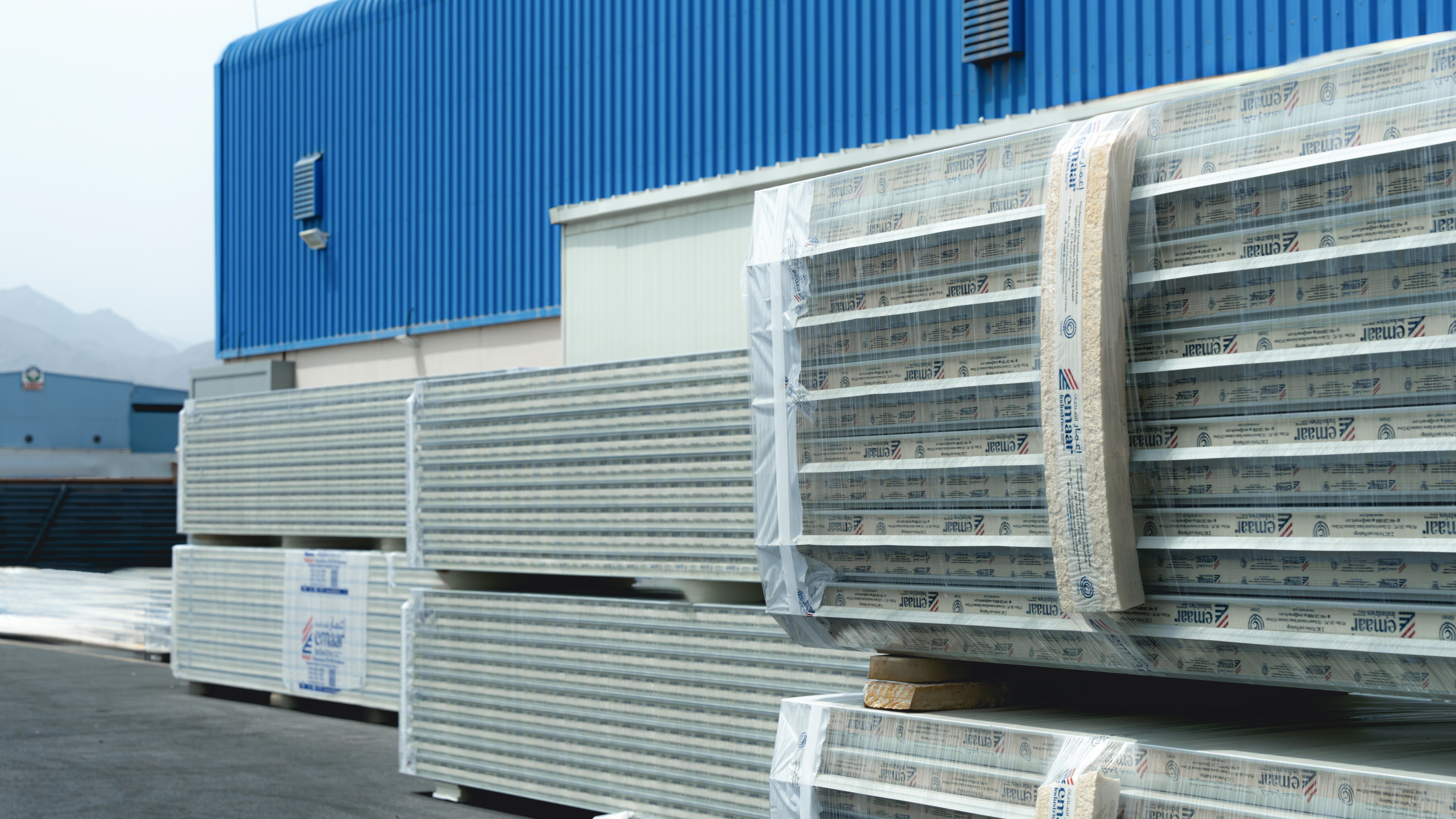 Airport cargo handling hangar completed with insulated roofing panels