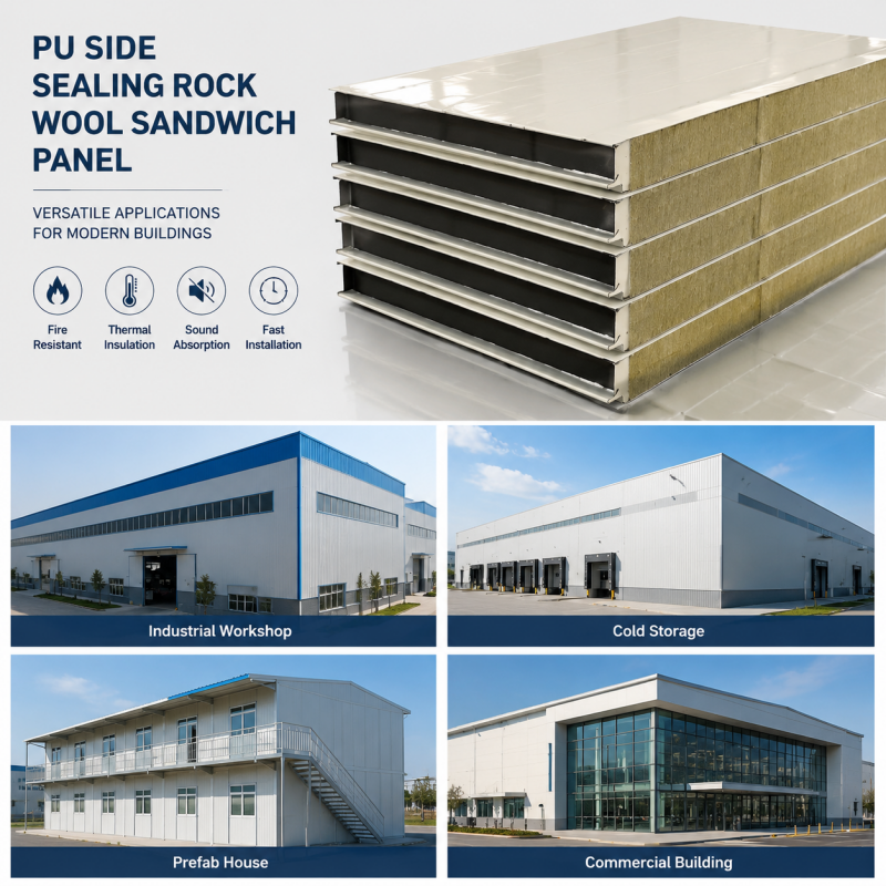 Super RockWool Insulation Panels Fire Resistant Soundproof Eco-Friendly for Cold Room Workshop Warehouse Roof &amp; Wall
