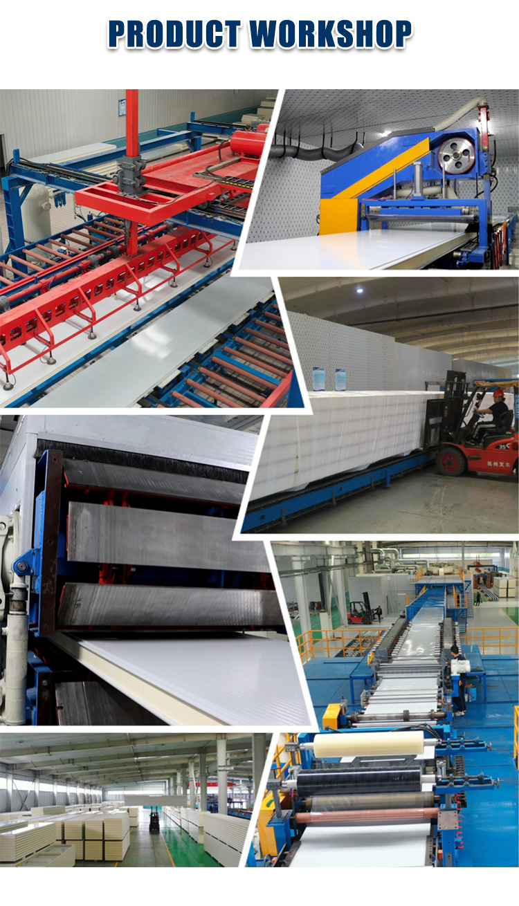 Factory Directly Supply Eco-Friendly Water Resistant Insulated PU Sandwich Panels Cold Room Wall Warehouse/Freezer/Chiller
