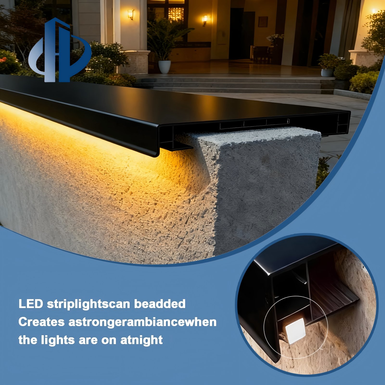 Modern-Design Customizable Aluminum Drip Edge and Flashing for Walls and Roofs