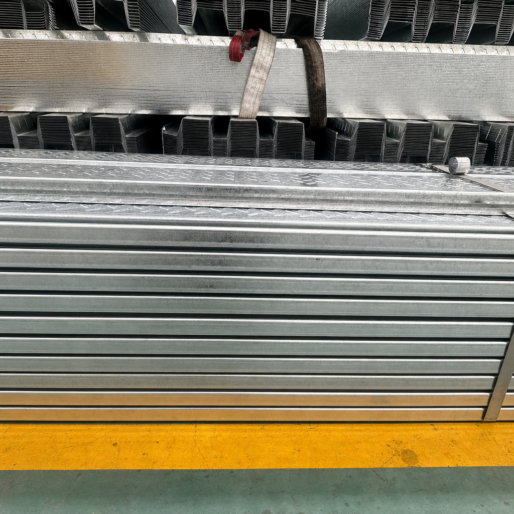 Cold Rolled Galvanized Steel Floor Decking Formwork Free Structural Metal Decking Panel for Large Scale Construction