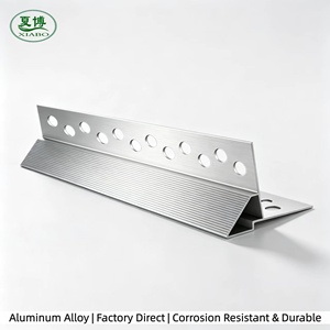 Custom Surface Treatment Aluminium Lower Eave Drip Flashing Perforated Design Waterproof Drip Trim for Facade Decoration