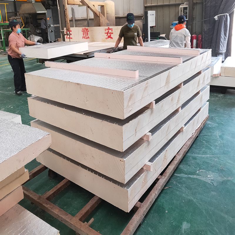Easy Installation PF Insulated Panel Aluminum Foil Phenolic Foam Insulation Floor Board for Cold Room
