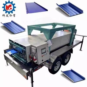 CE Certified Snap Lock Double Lock Clip Lock Portable Standing Seam Roof Roll Machine Standing Seam Metal Roofing Panel