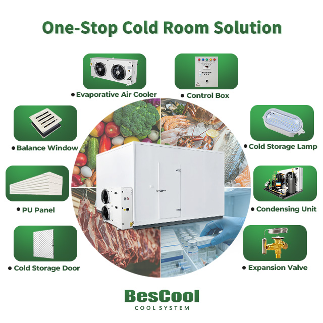 Industrial Large Walk In Cold Storage Warehouse Cold Room For Frozen Food Cold Chain Logistics Distribution Center