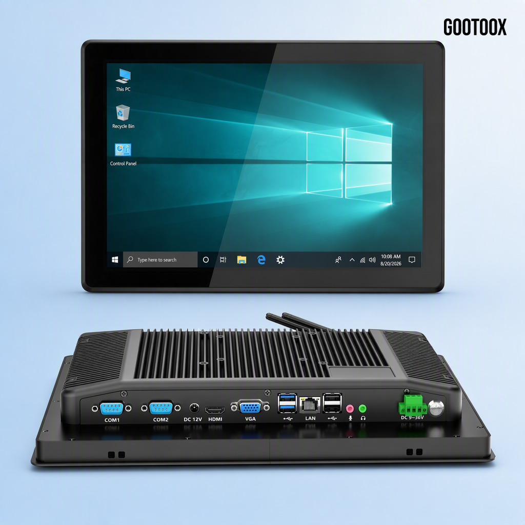 Industrial Panel PC 12 Inch 13.3 Inch 15 Inch 15.6 Inch 21.5 Inch Embedded Fully Sealed Fanless Cold Chain Management Panel