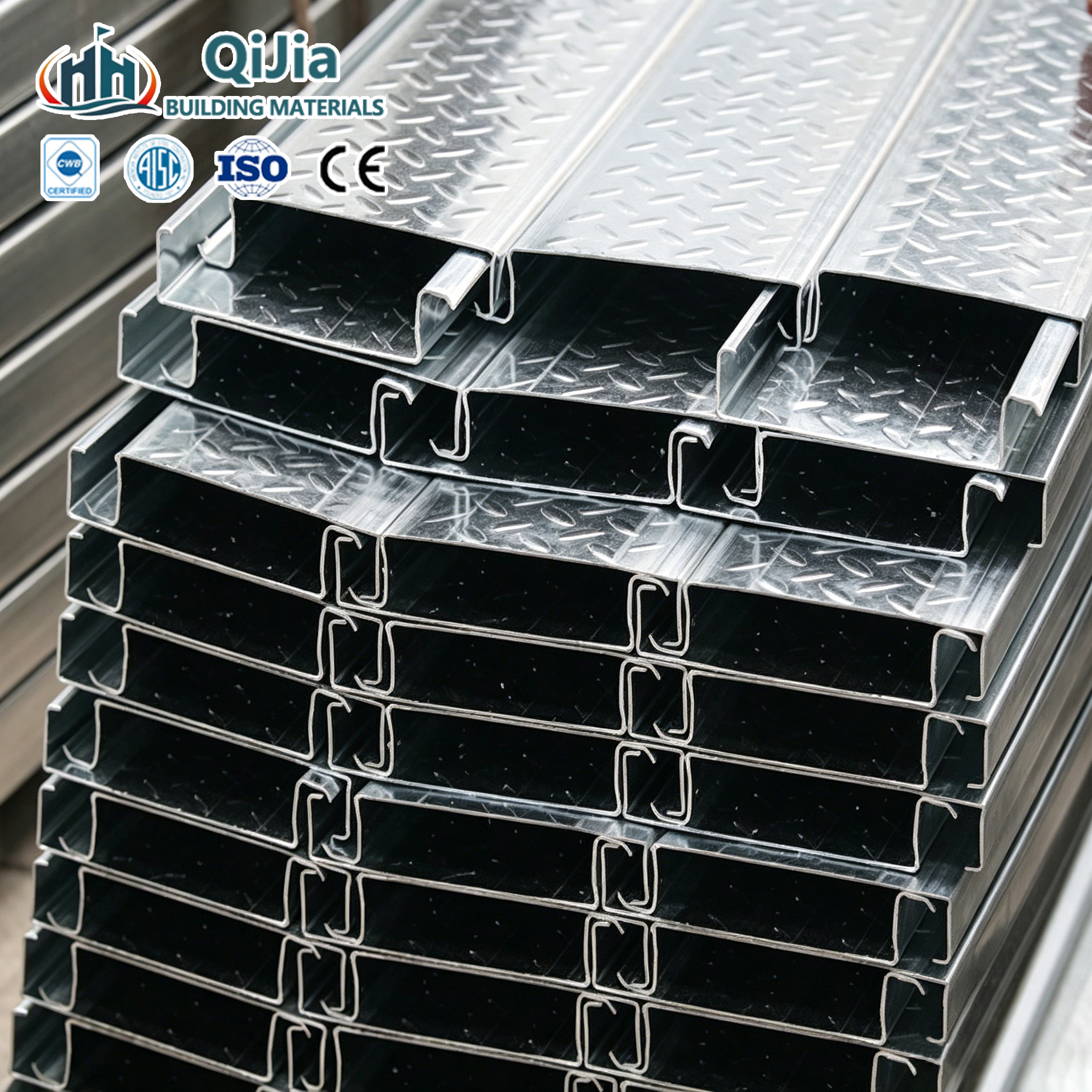 Galvanized Corrugated Steel Floor Decking Metal Decks Deck Panels Welding Cutting ASTM Standard TISI Certified For Building