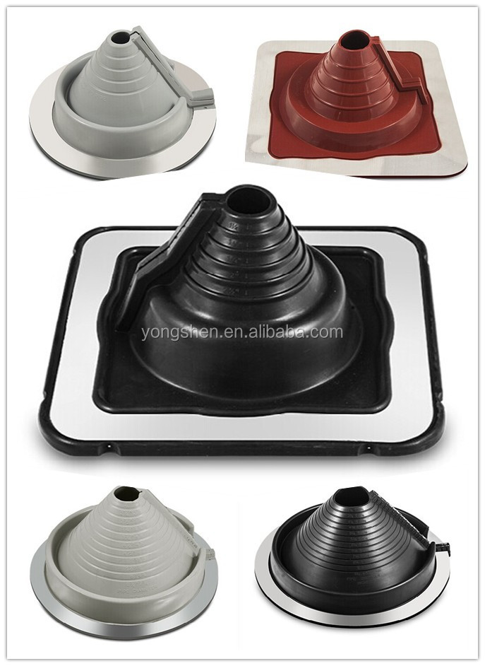 Roof Flashing Pipe Jack & Valley Flashing for Tile and Metal Roofs with Flashing Boot