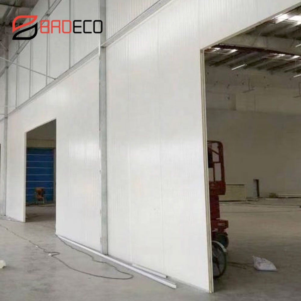 Insulated Partition Single Slot Cold Storage Wall Sandwich Panels For Internal Division Of Warehouse