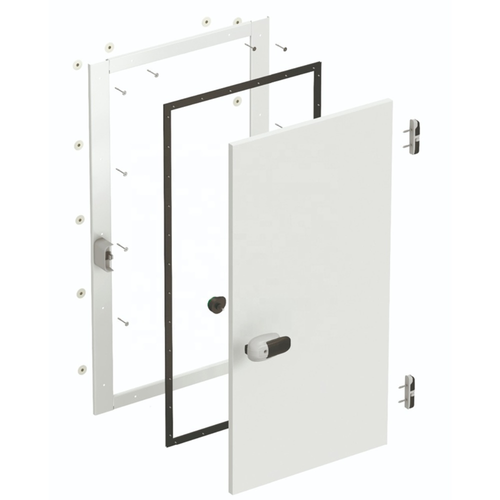 Industrial Design Manual Hinged Swing Door For Walk-in Cold Storage Freezer Room For Kitchen Warehouse Supermarket Finished