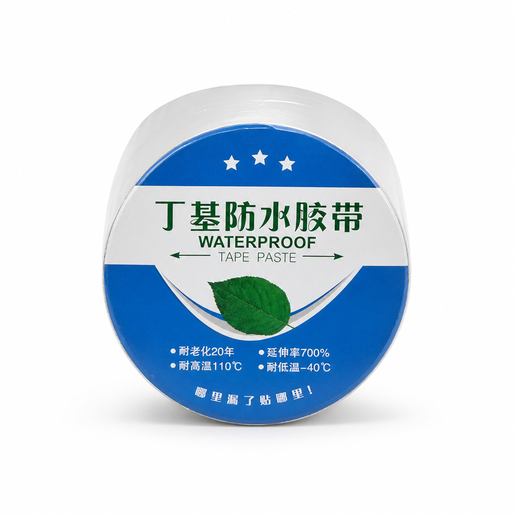 Aluminum Foil Butyl Waterproof Tape 100mm X 1.5mm Self Adhesive For Roof Ridge And Valley Flashing Repair Works