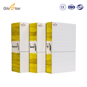 Factory Price Glass Wool Sandwich Panel Fire Resistant Insulated Color Steel Cladding Wall Roof For Warehouse