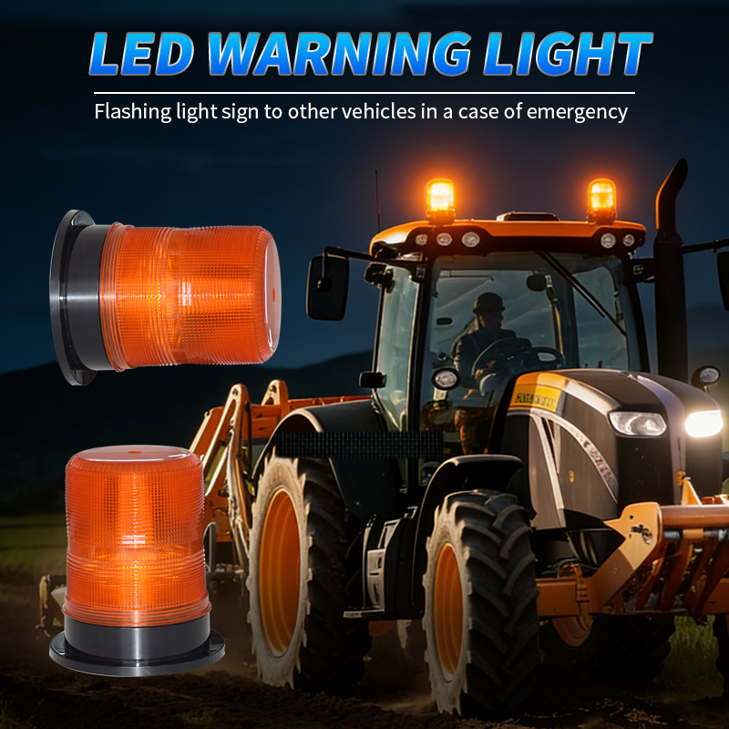 New WTTG Automotive Flashing Signal Light with LED Strobe Lamp DC12V/24V IP65 Waterproof for Road Hazard Warning Car Roof Mount