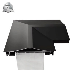 Custom Aluminum Architectural Coping Profile L-Shape Corner Capping for Roof Parapet Wall Weatherproof Flashing Trim
