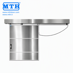 MTH Industrial Cold Storage Sliding Door SUS304 Stainless Steel Anti-Freeze Heating Frame Walk In Freezer Sliding Door
