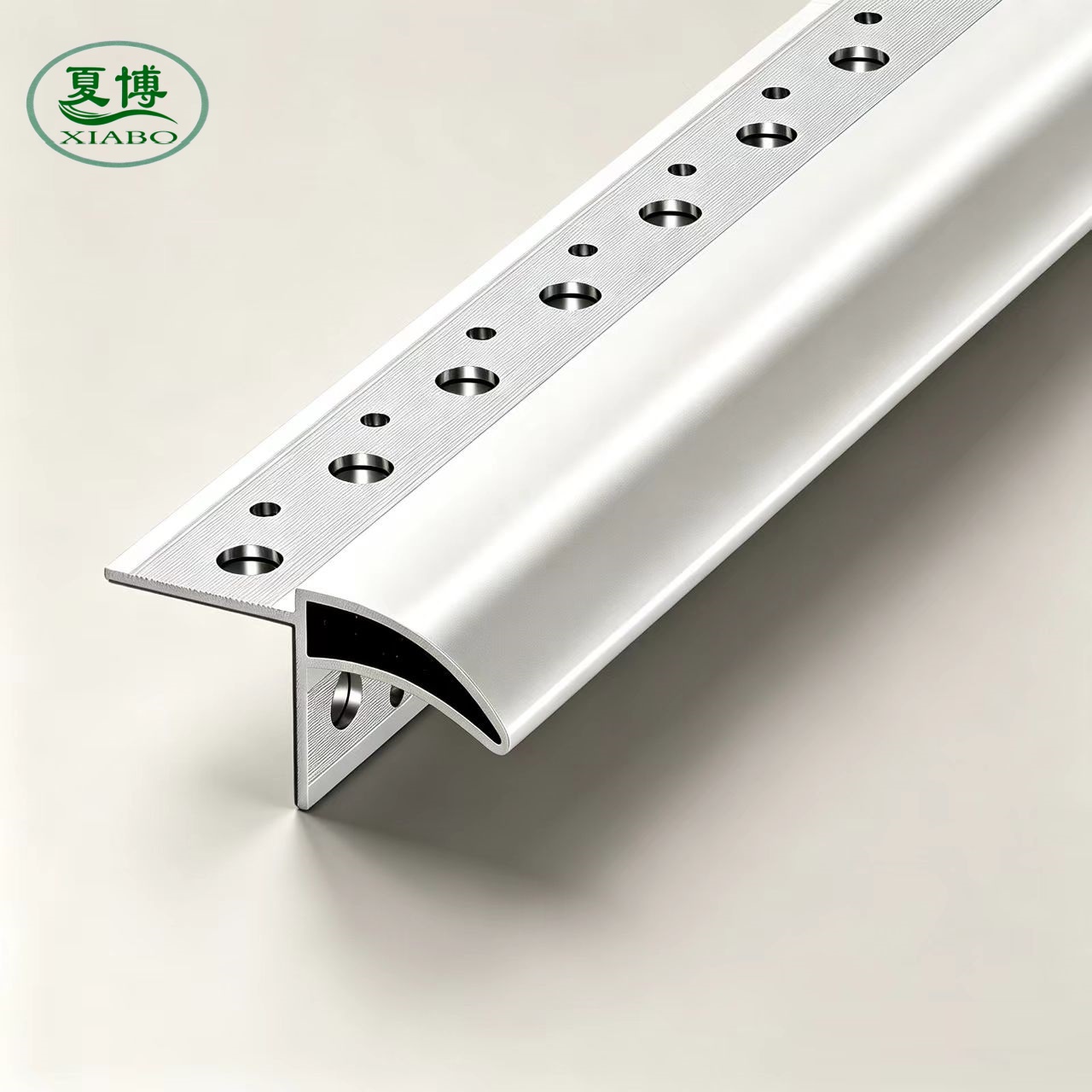 Custom Surface Treatment Aluminium Lower Eave Drip Flashing Perforated Design Waterproof Drip Trim for Facade Decoration