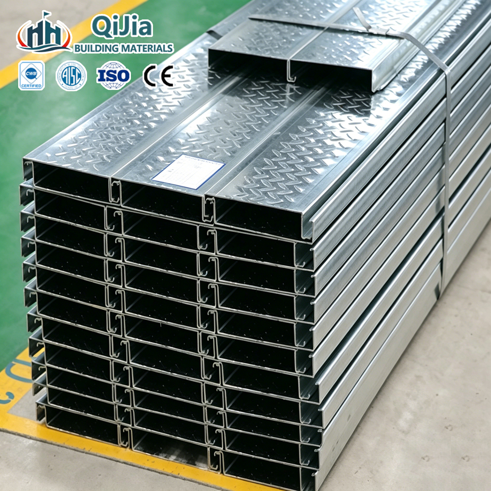 Galvanized Corrugated Steel Floor Decking Metal Decks Deck Panels Welding Cutting ASTM Standard TISI Certified For Building