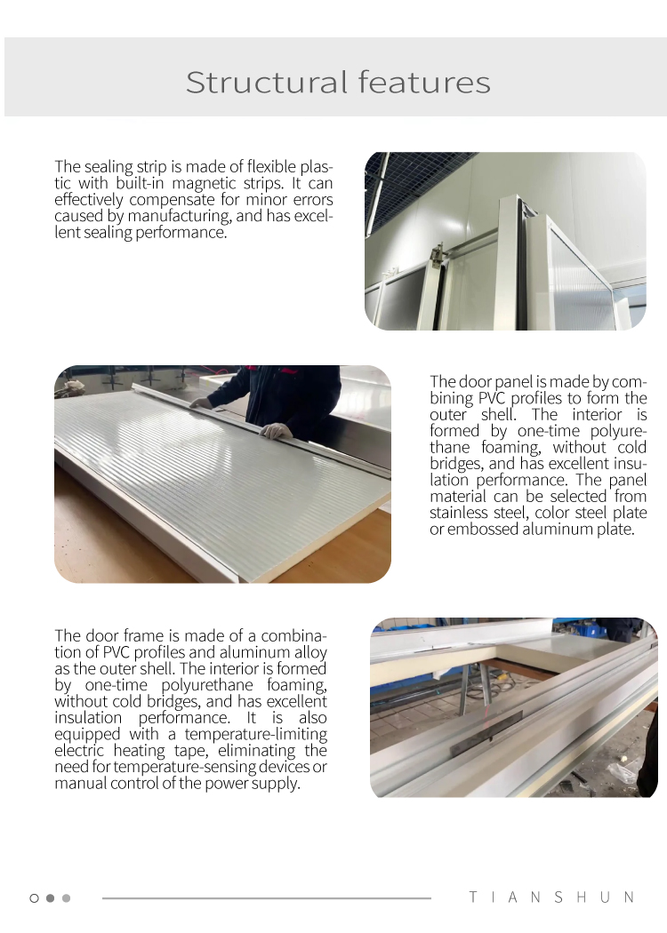 PU panel insulation cold storage door