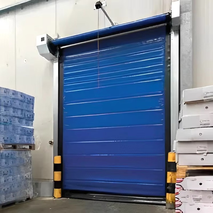 Cold Storage Project Self Repair Impact Resistant Cold Room Door Thermal Seal Insulated PVC Fiberglass High Speed Doors