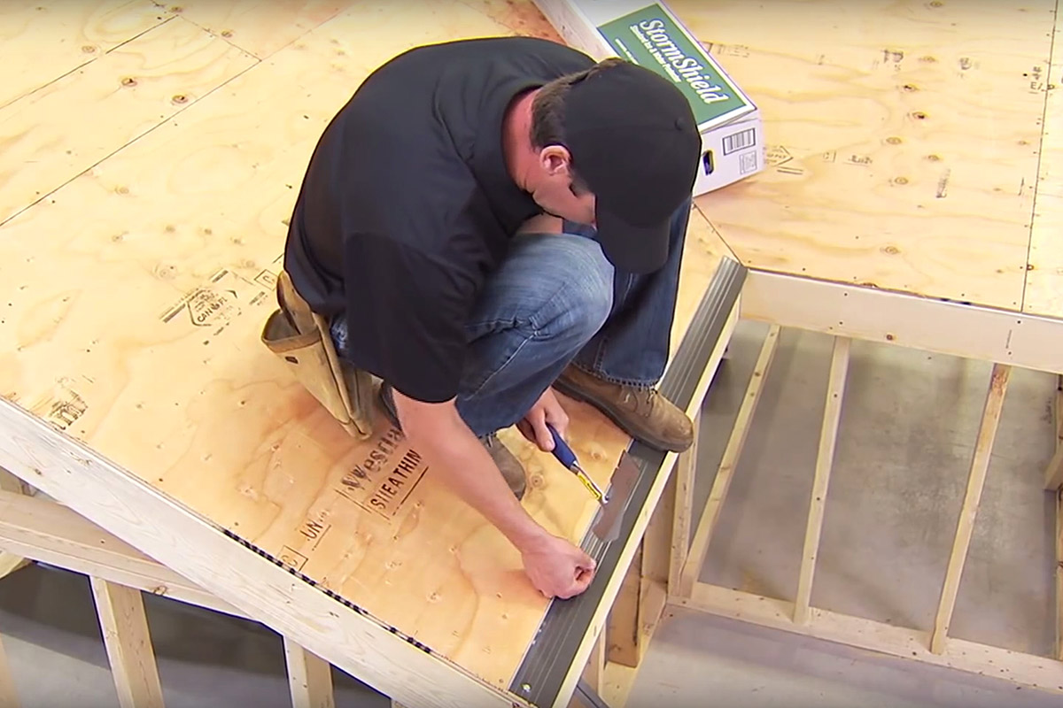 Install Drip Edge Over Furring Strip