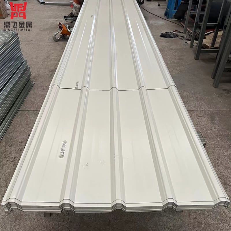 0.4mm YX25-205-820 Exposed Fastener Color Steel Wall Panel RAL9002 Cold Chain Warehouse Cladding