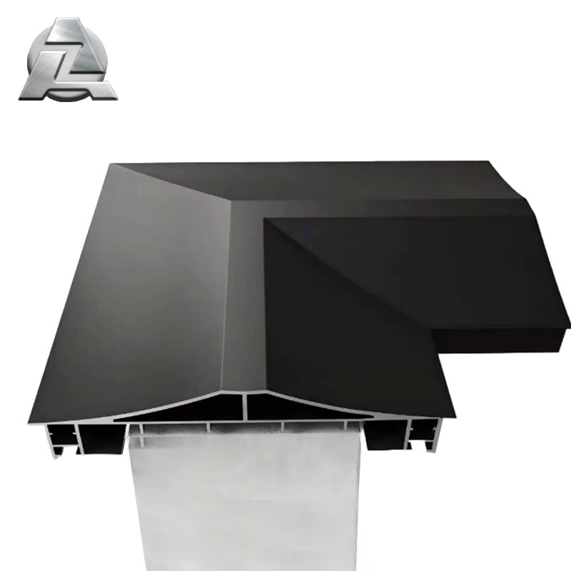 Custom Aluminum Architectural Coping Profile L-Shape Corner Capping for Roof Parapet Wall Weatherproof Flashing Trim