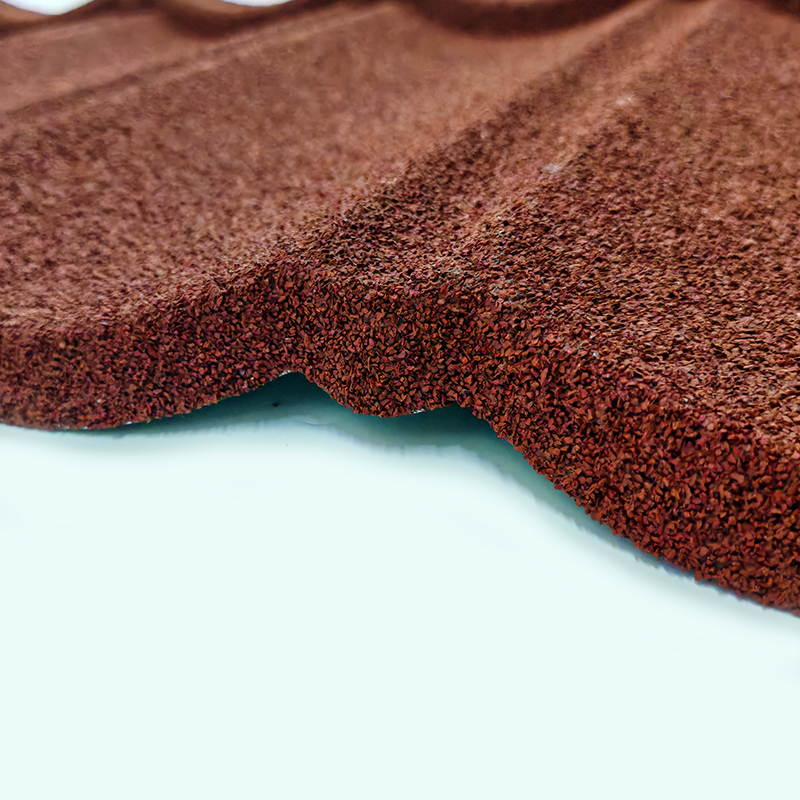 Stone Coated Metal Roof Tile 50 Years Lifetime 0.18-0.5mm Alu Zinc Steel Sheet Customized Color Stone Coated Roofing Tile