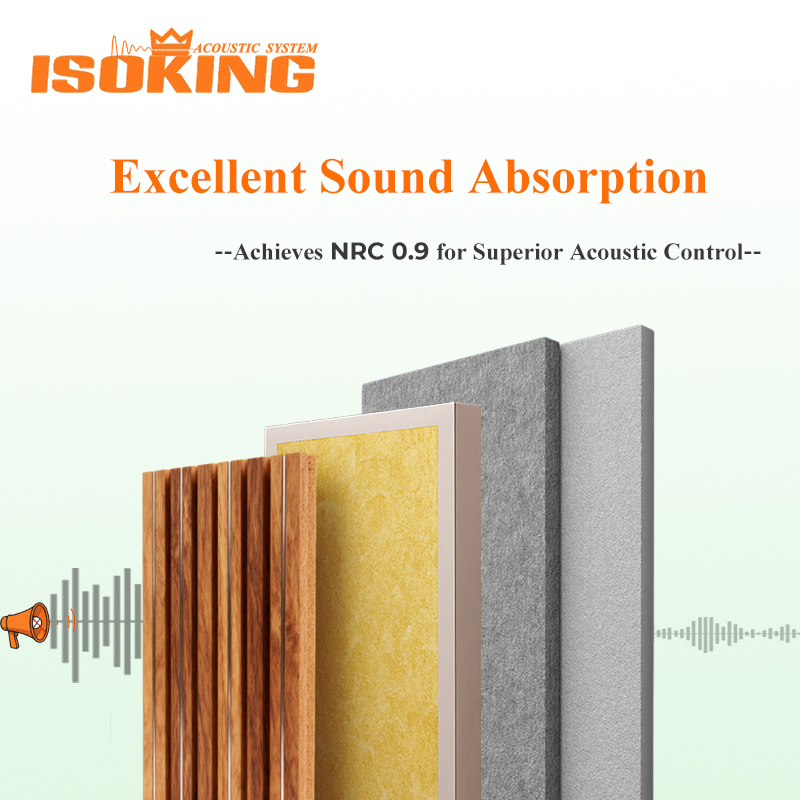 ISOKING 2x4 ft 2x 2 ft Acoustic Mineral Fiber Board Stone Wool Panels Mineral Wool Baffles with High STC Rating